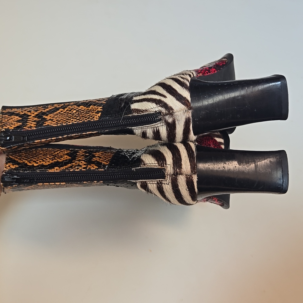 Vintage Zebra Calf Boots - Picture 5 of 7